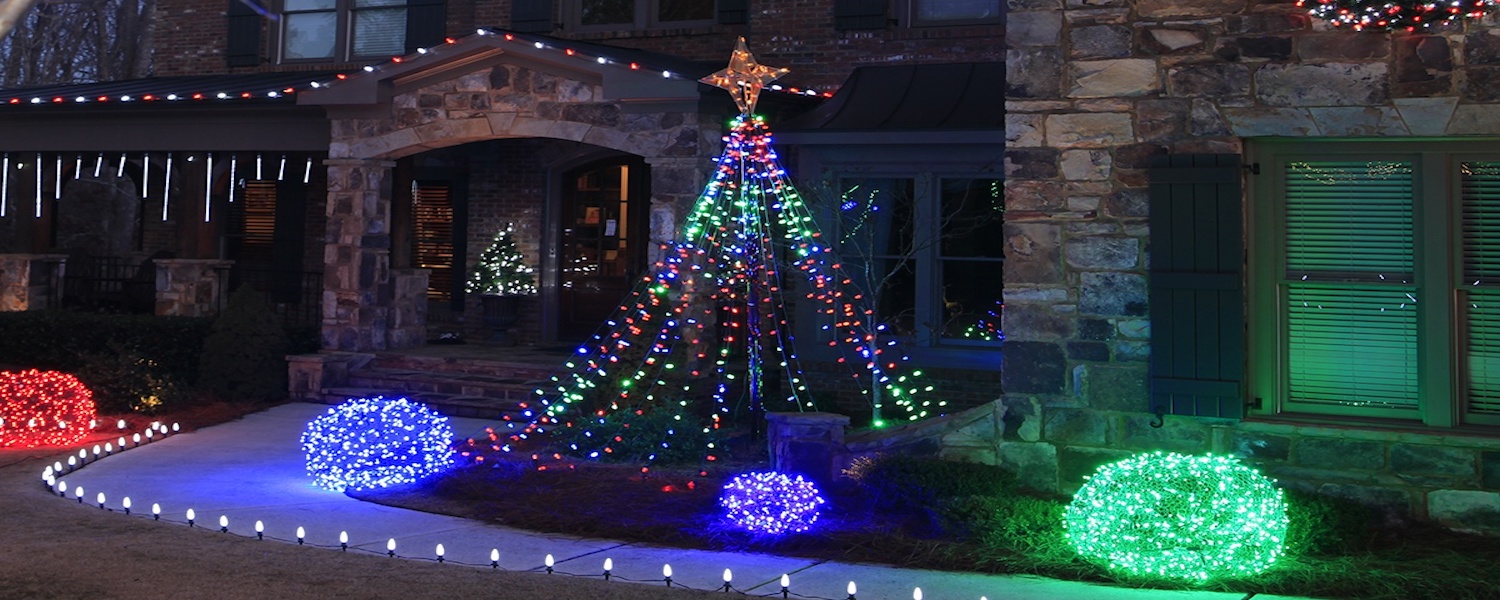 yard Christmas light ideas