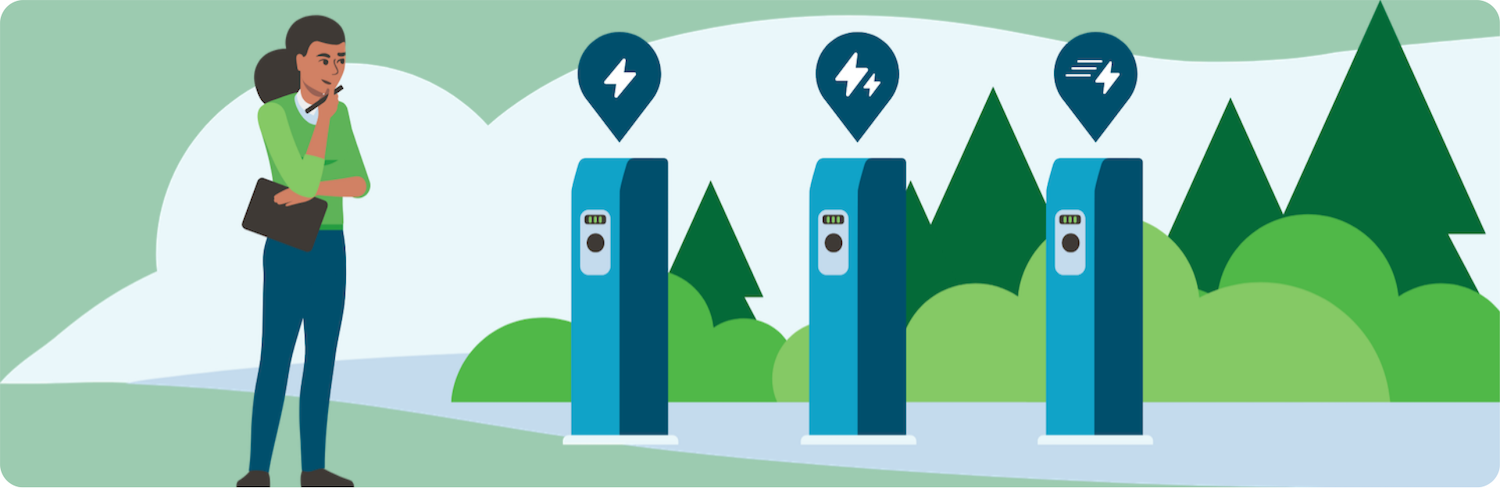 types of commercial EV charging station